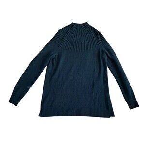 Anthropologie Navy Turtleneck Sweater
